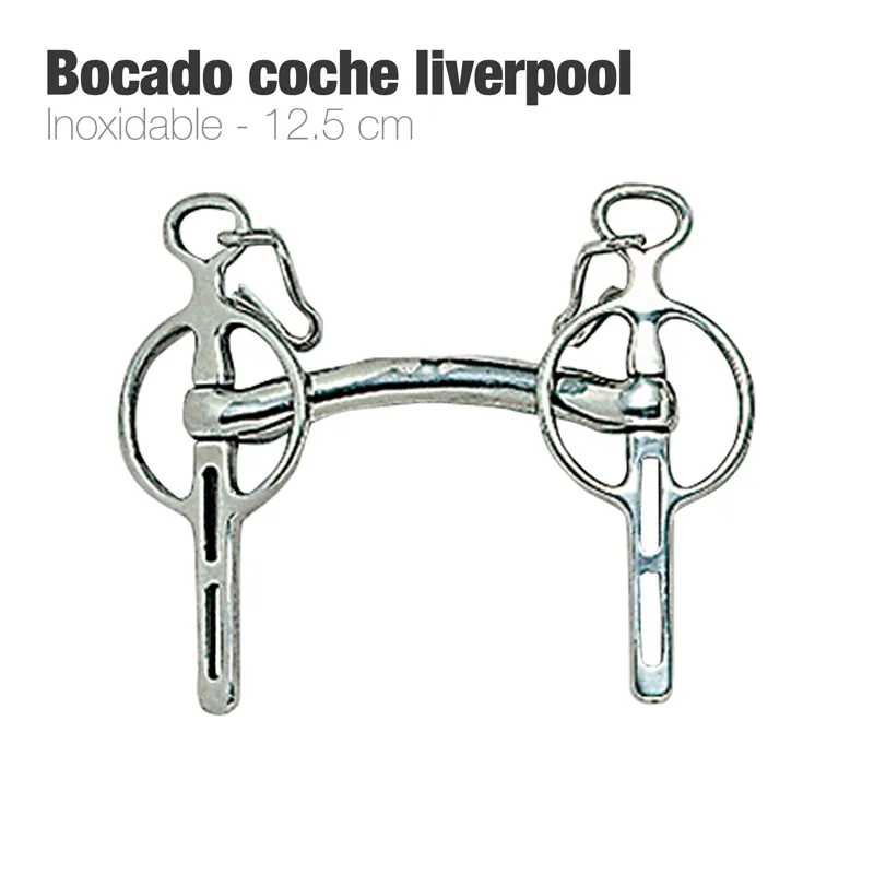 Bocado de cavalo Liverpool inoxidável 12,5 cm