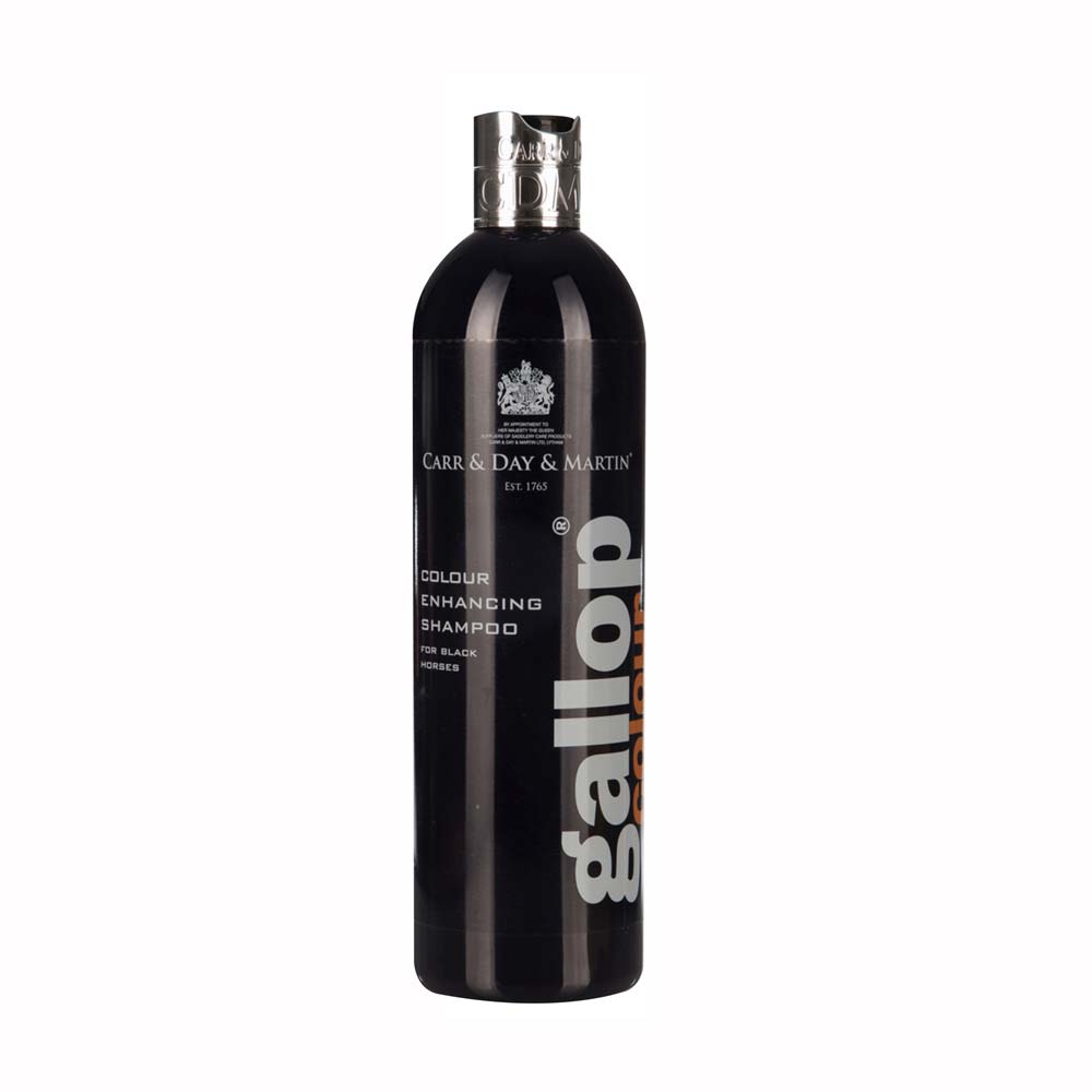 Frasco preto de shampoo para cavalos pretos DA Carr & Day & Martin