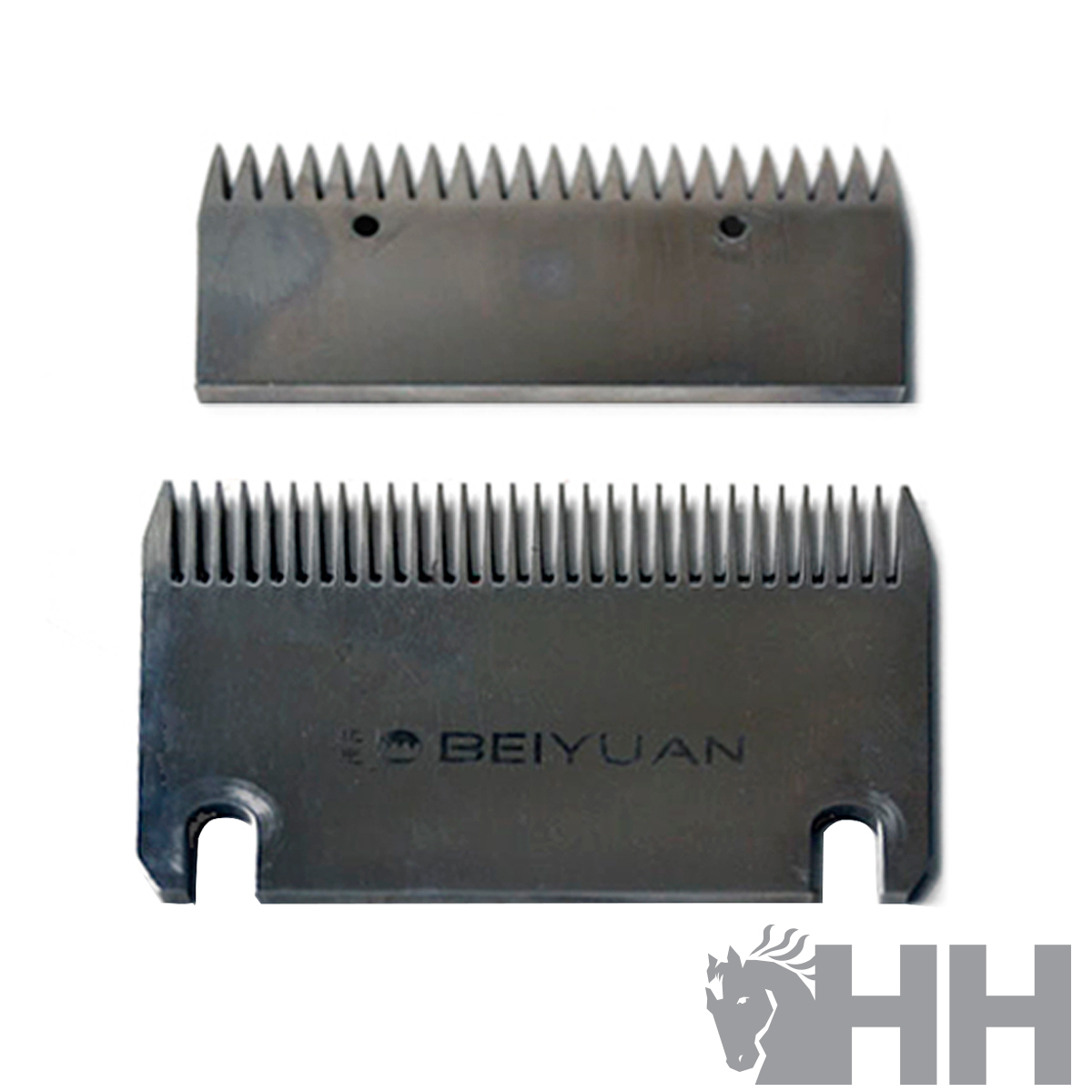 Conjunto de duas lâminas de corte metálicas BEIYUAN sobre fundo branco