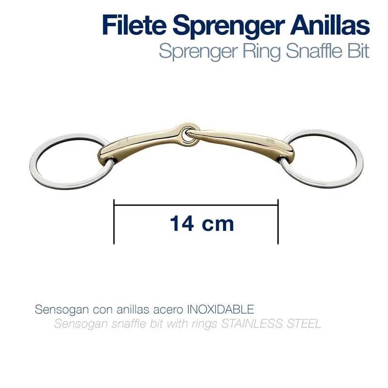 Freio Sprenger anel stainless steel 14 cm