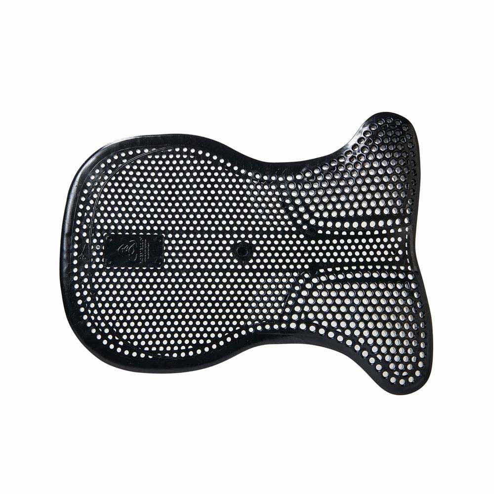 Almofada ou suporte ergonómico preto perfurado
