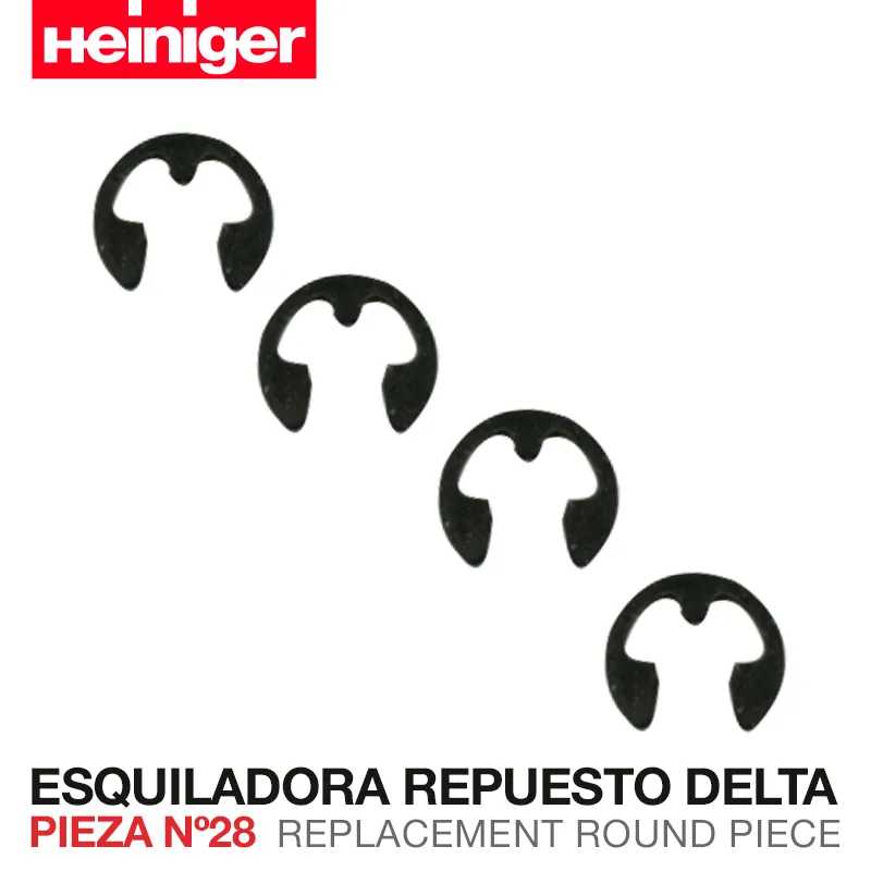 Peças redondas de reposição para esquiladora Heiniger Delta, peças nº 28 pretas