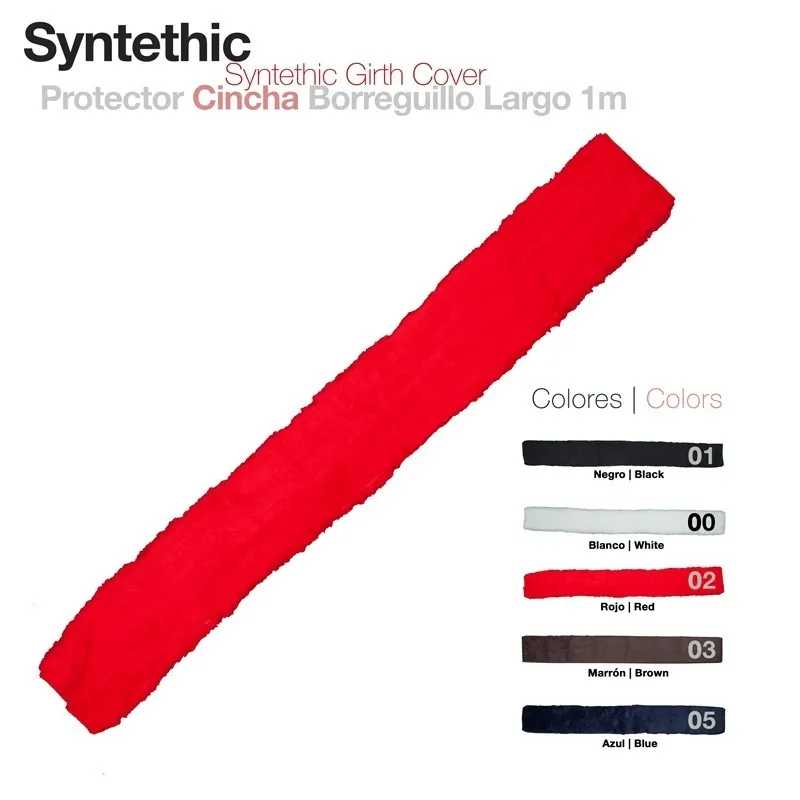 Cinta protetora sintética vermelha para borreguillo de 1 metro, opções de cores listadas