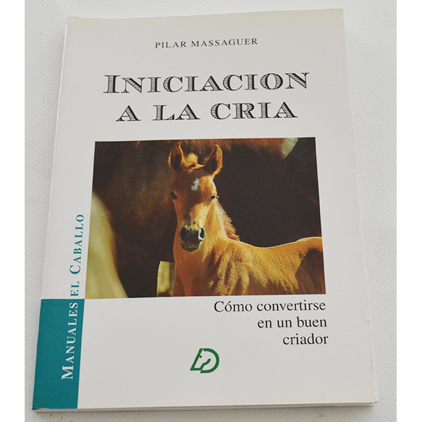 Livro 'Iniciacion a la Cria' com imagem de potro na capa