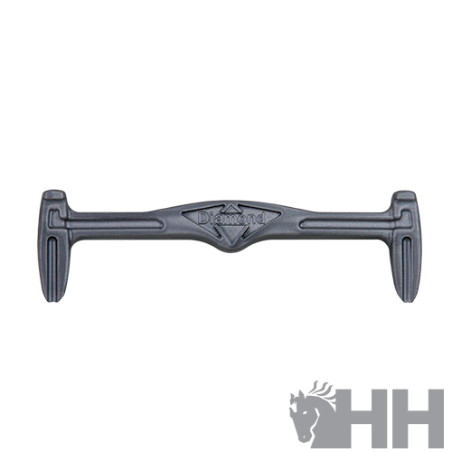 Ferramenta de aço cinzento com texto Diamond central