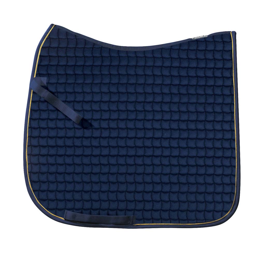Tapete azul escuro para sela de cavalo acolchoado com padrão de escamas
