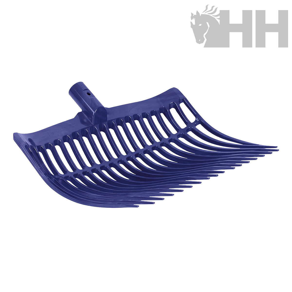 Gadanha azul para feno ou palha em plástico com dentes longos