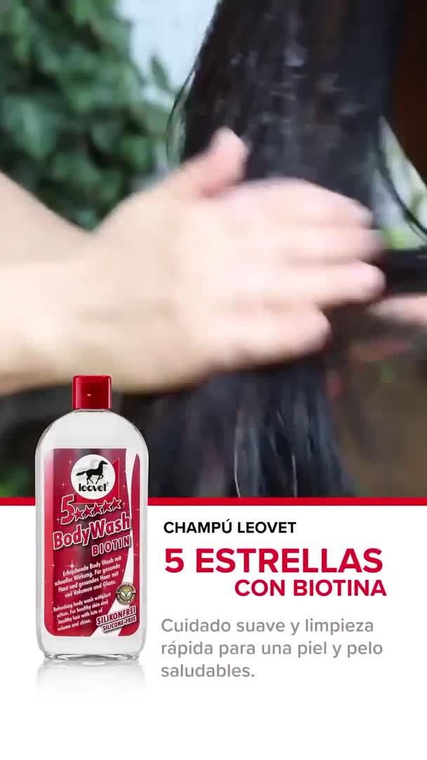 CHAMPÔ LEOVET 5 ESTRELAS COM BIOTINA