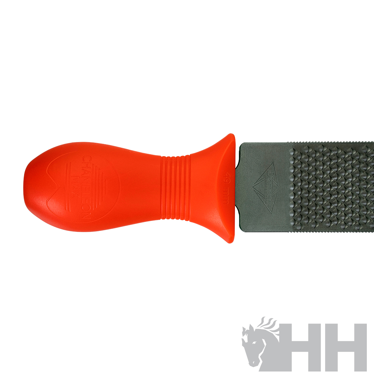 Pega alaranjada de plástico ligada a faixa cinza texturizada