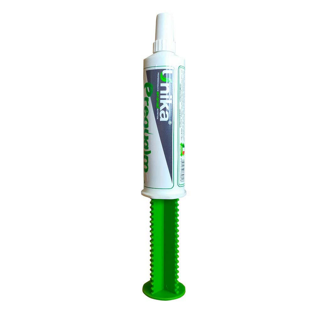 Frasco branco com tampa branca e base verde para creme Umika Cream Balm