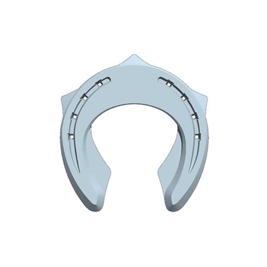 Ferro de cavalo azul claro com rebites pretos
