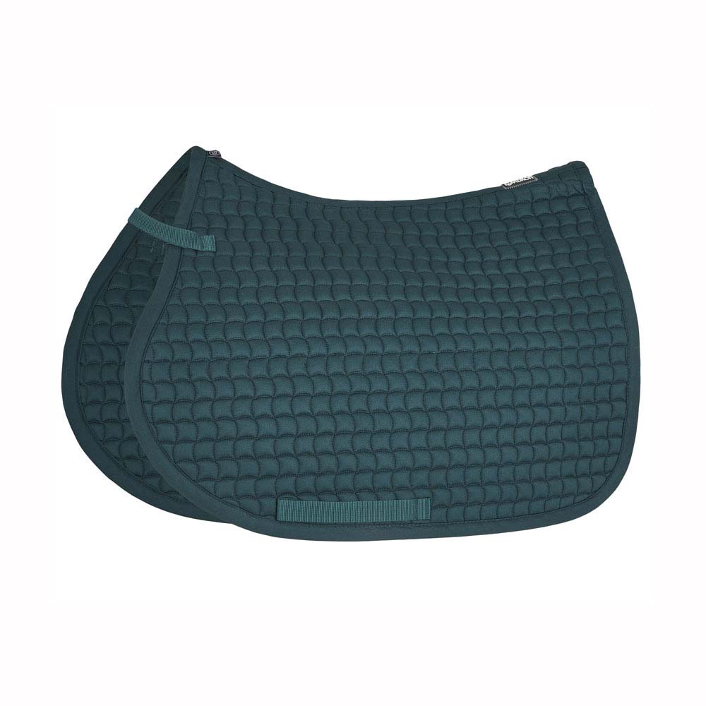 Duas mantas de sela de cavalo azul escuro acolchoadas