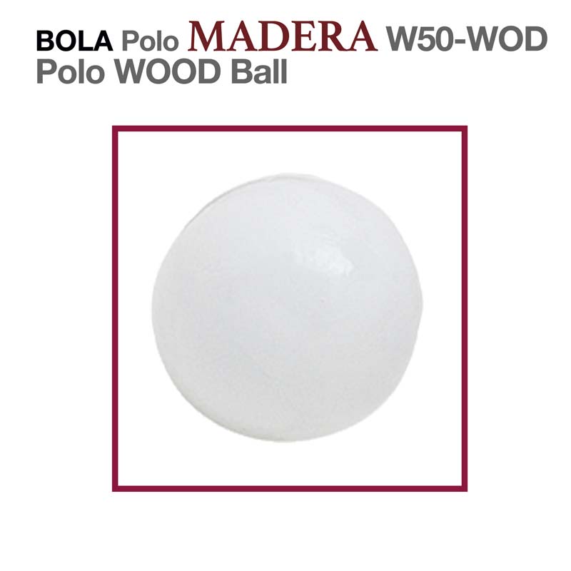 Bola branca redonda lisa de madeira com texto explicativo