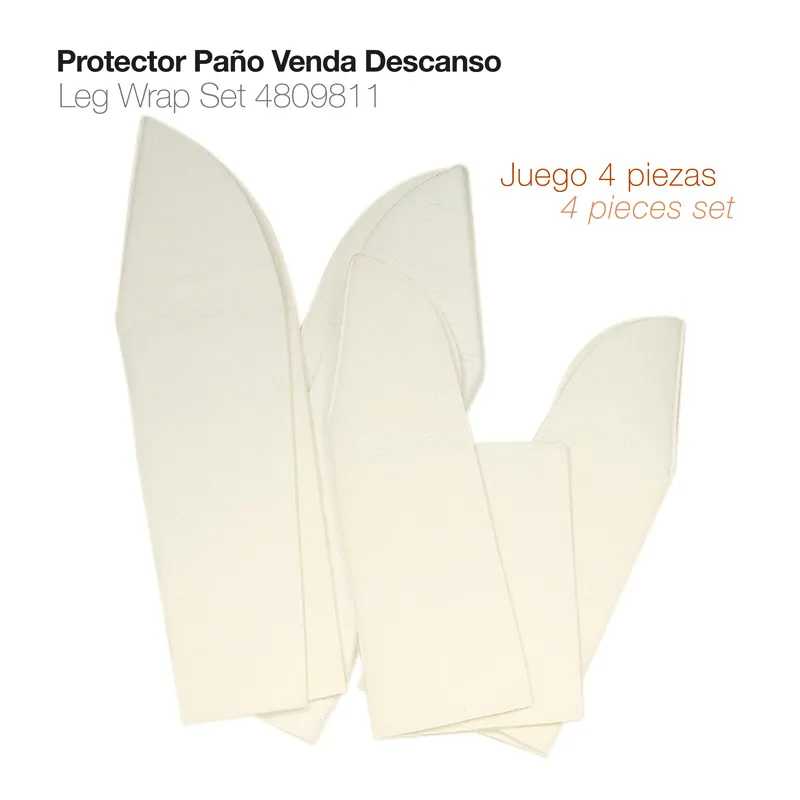 Conjunto de 4 peças de protector para venda em pano bege clara