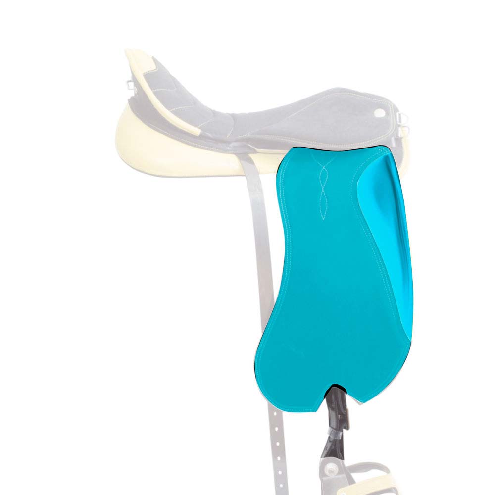 Tapete azul turquesa para sela com pontos decorativos