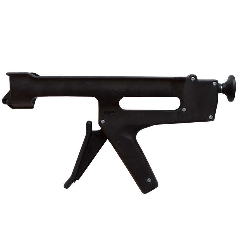 Pistola de aplicação preta isolada