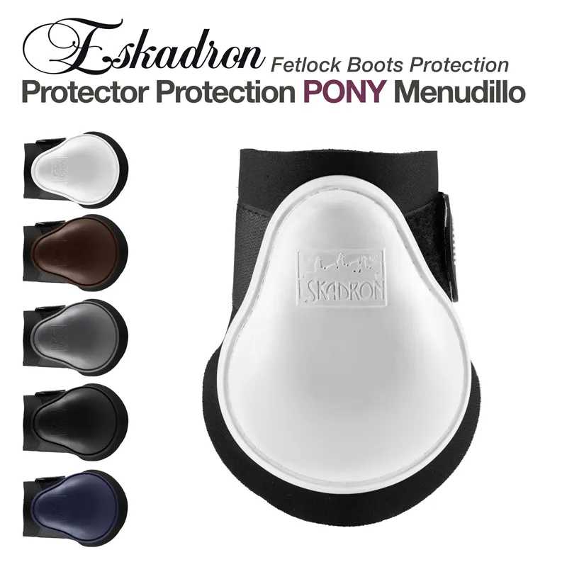 Protetores de botas para póneis multicoloridos Eskadron com texto na embalagem