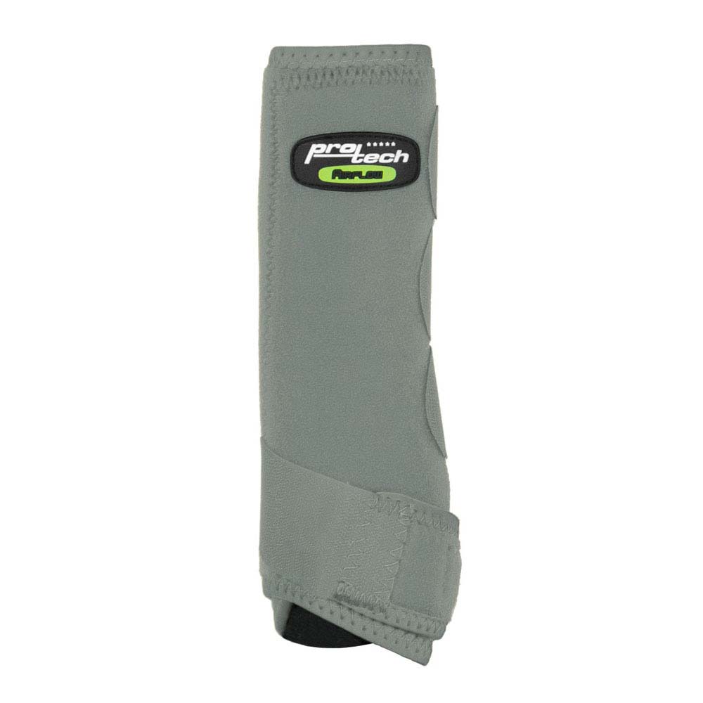 Proteção cinzenta para membro com etiqueta pro tech AIRFLOW e fecho de velcro