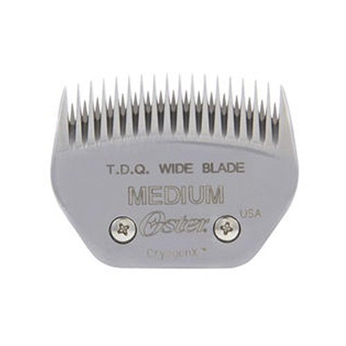 Lâmina de máquina de tosquiar Oster metálica cinzenta média