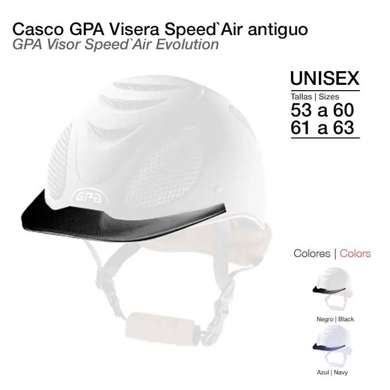 Capacete branco GPA Visera Speed Air com viseira preta, unisexo, tamanhos 53-63