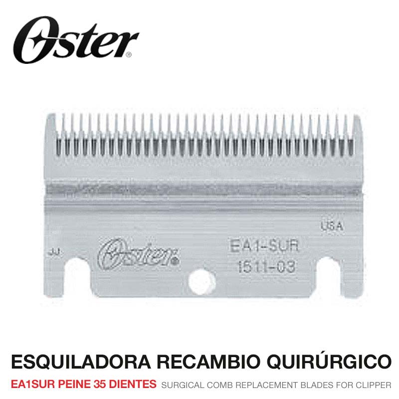 Lâmina recambio cirúrgico Oster EA1-SUR com 35 dentes