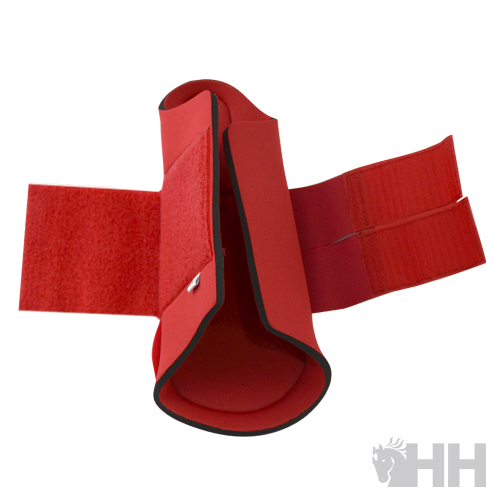 Oricoli vermelho acolchoado com velcros ajustáveis