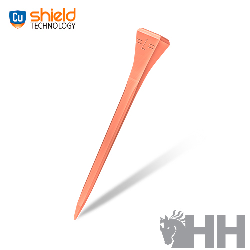 Tião de golfe laranja com tecnologia CU shield e logótipo HH