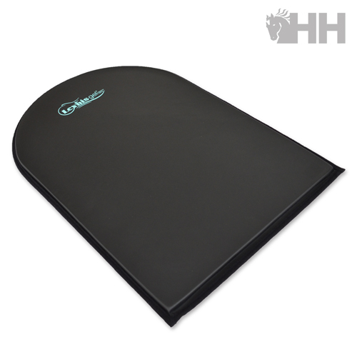 Tapete de ginásio negro com logo azul claro Louisville