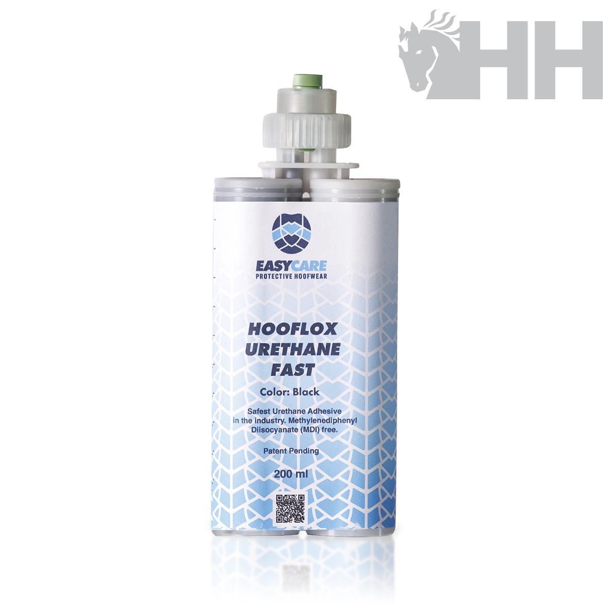 Frasco de adesivo de uretano Hooflox Urethane Fast da marca EASYCARE