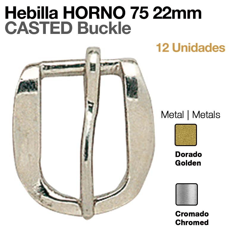 Fecho de metal cromado ou dourado para cinturão de 22 mm