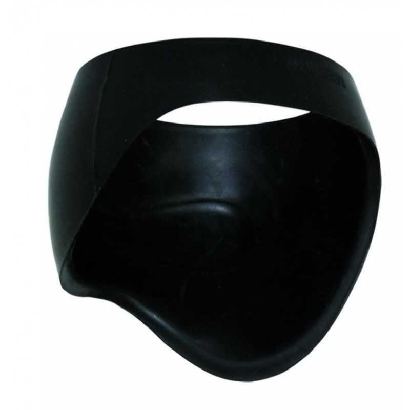 Máscara preta rígida de proteção facial