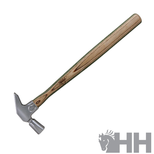 Martelo com cabo de madeira e cabeça metálica