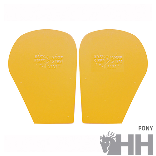 Par de acessórios verdes com texto EASY-CHANGE RISER SYSTEM 7-8 MM