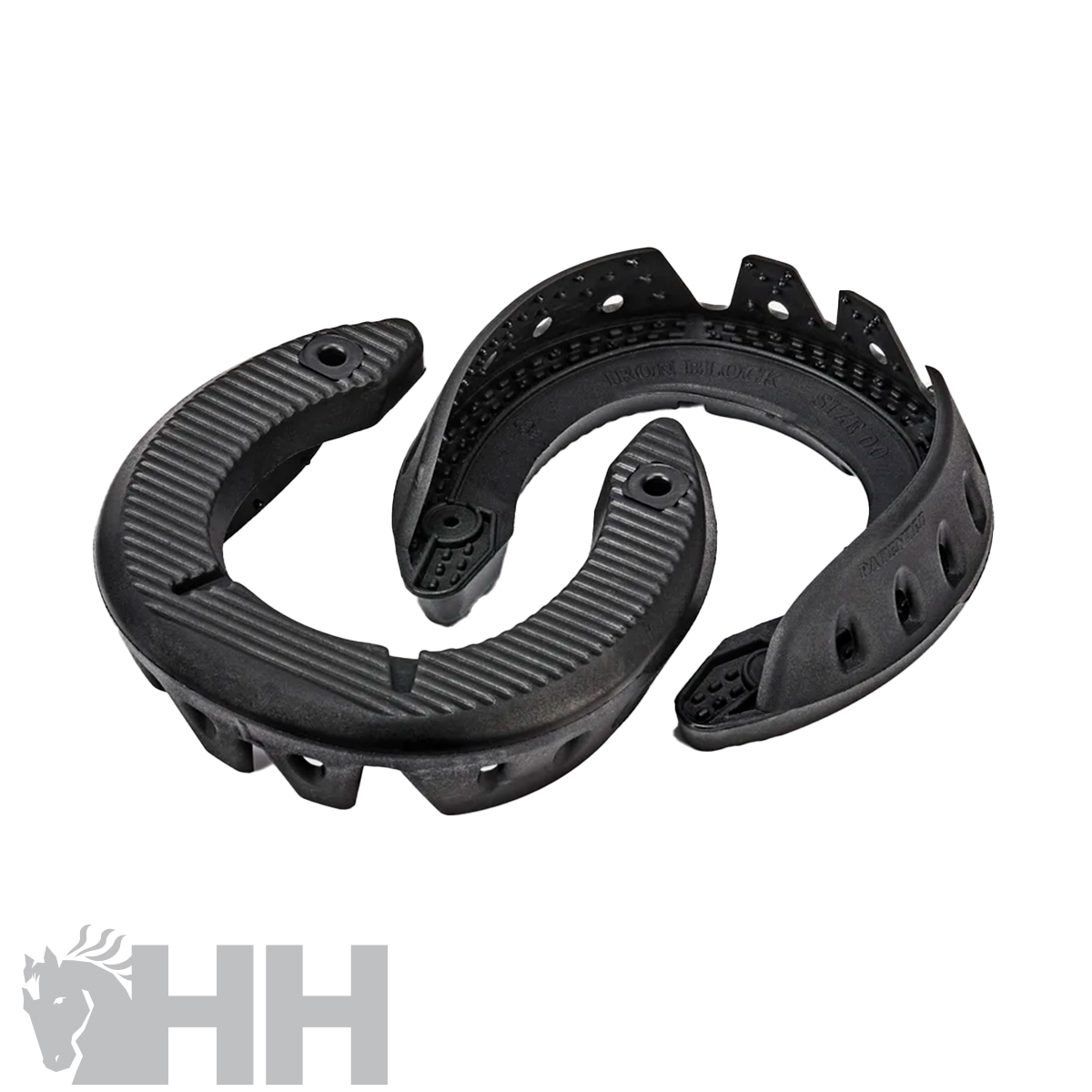 Conjunto de proteções para equitação HH pretas