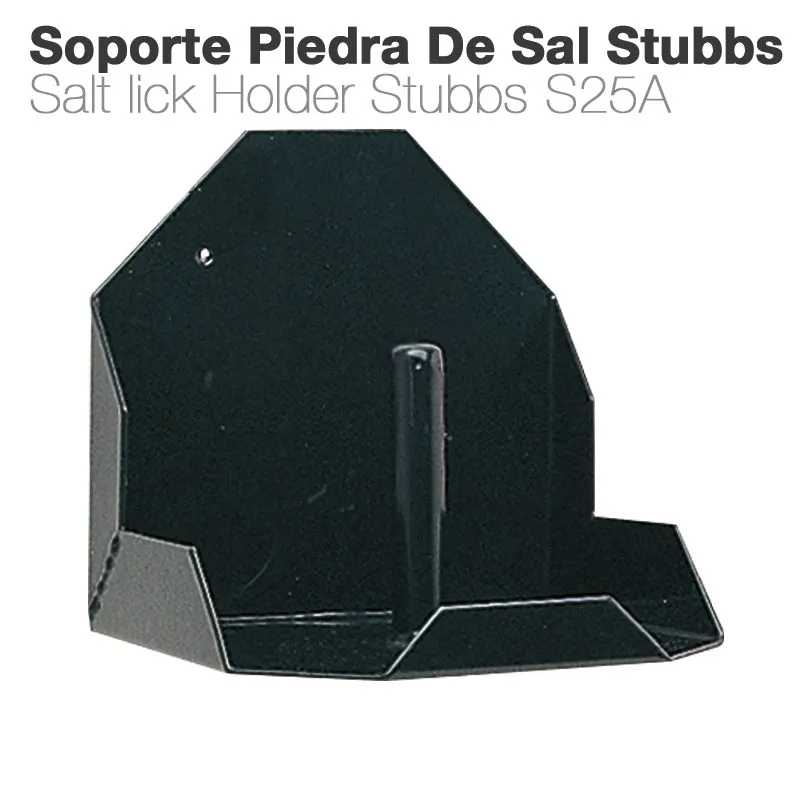 Suporte de metal preto para pedra de sal Stubbs S25A