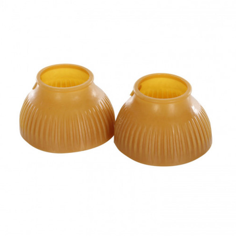 Campânulas amarelas de plástico para cascos de animais