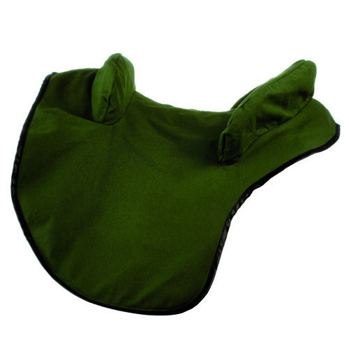 Capa verde com orelhas e borda negra