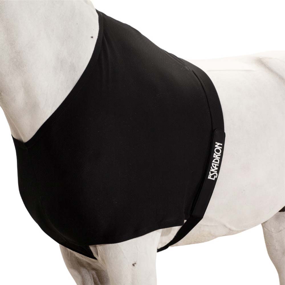 Roupa preta para cavalo com etiqueta ESKADRON