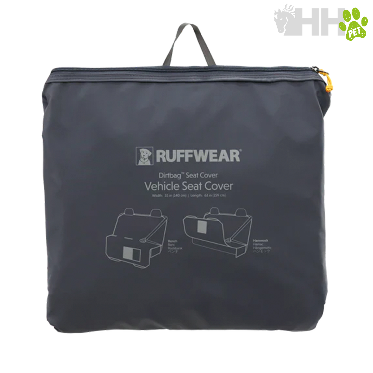 Capa para assento de veículo cinzenta escura da Ruffwear