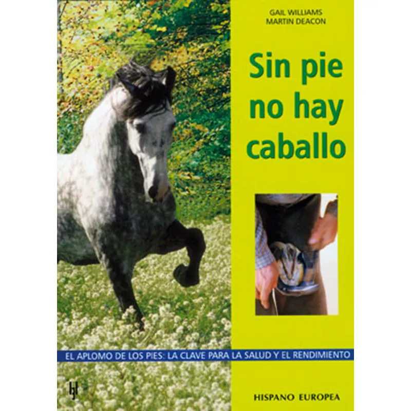 Capa de livro com cavalo cinzento e texto em verde e amarelo