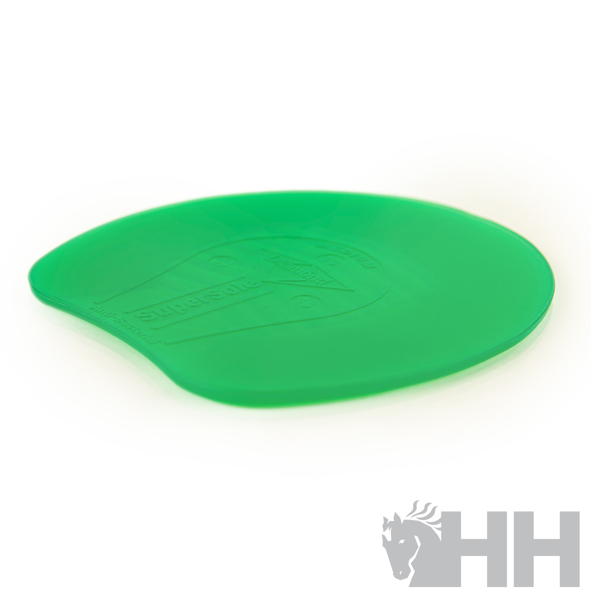 Prato verde plástico com relevo e design arredondado