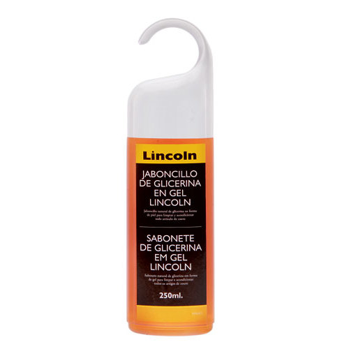 Frasco de sabonete líquido de glicerina Lincoln 250 ml laranja