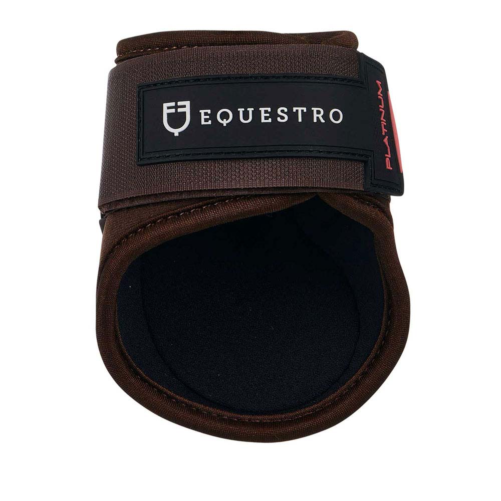 Protector para cavalo EQUESTRO castanho com fecho de velcro e interior preto almofadado