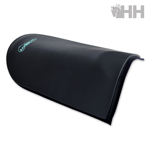 Manta de sela preta com inscrição Weaver azul claro