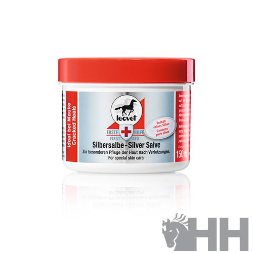 Frasco de Pomada de Prata Leovet com tampa vermelha