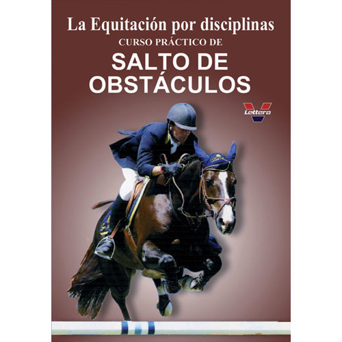 Capa de livro com cavaleiro montado num cavalo a saltar uma barra, texto em espanhol