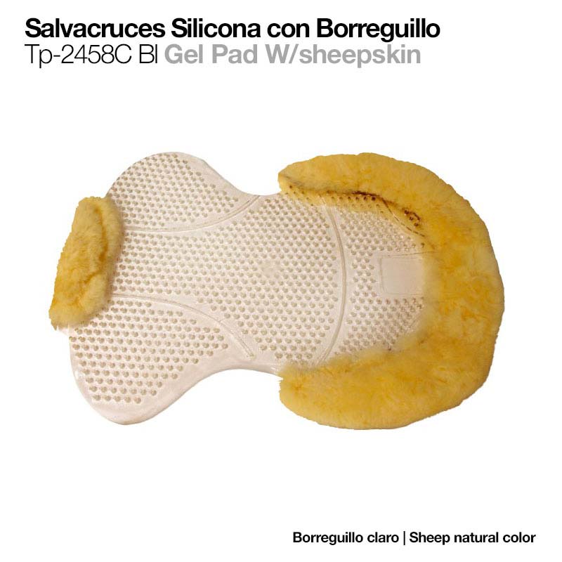 Salvacruces de silicone com pêlo de ovelha natural