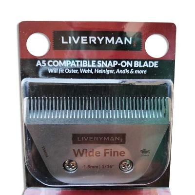 Lâmina de corte LIVERYMAN Wide Fine 1.5 mm em embalagem blister colorida