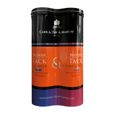 Embalagem dupla metálica de produtos para cuidado de couro equino da Carr & Day & Martin