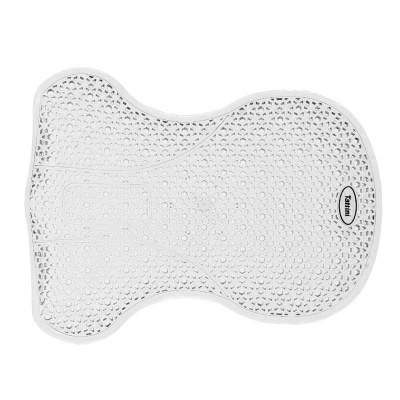 Tapete antideslizante transparente com textura e etiqueta 'Familia'